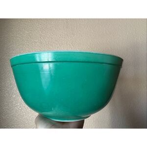 Pyrex mixing nesting bowl primary green 2.5 qt opal #403 50’s vintage retro kitc